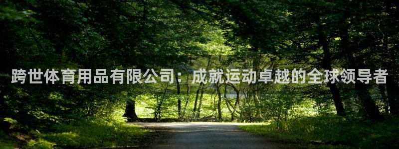欧陆娱乐是正规平台吗安全吗：跨世体育用品有限公司：成