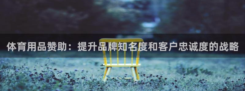 欧陆娱乐登录测速软件：体育用品赞助：提升品牌知名度和客户忠诚