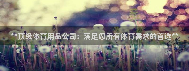 欧陆娱乐怎么注册帐号登录：**顶级体育用品公司：满足