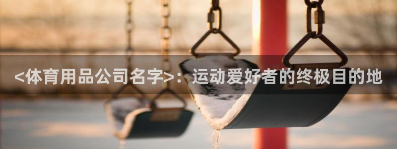 欧陆娱乐总代理：<体育用品公司名字>：运动爱好者的终