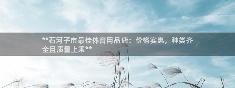 欧陆娱乐合法吗：**石河子市最佳体育用品店：价格实惠，种类齐